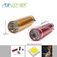 Powered By 3 AAA Battery Aluminum SMD 0.5W Keychain LED Flashlight Wholesale